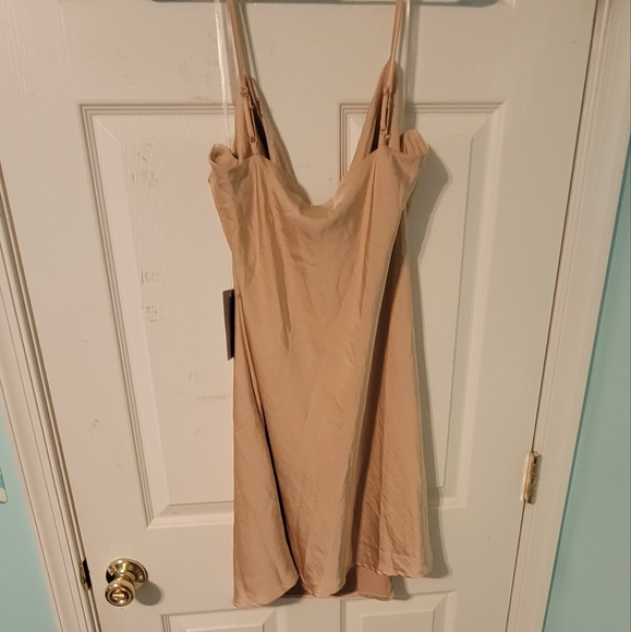 Gold Slip Dress - Picture 2 of 3